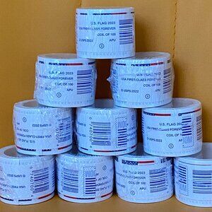 Roll of 1000 (2023)USPS forever flag